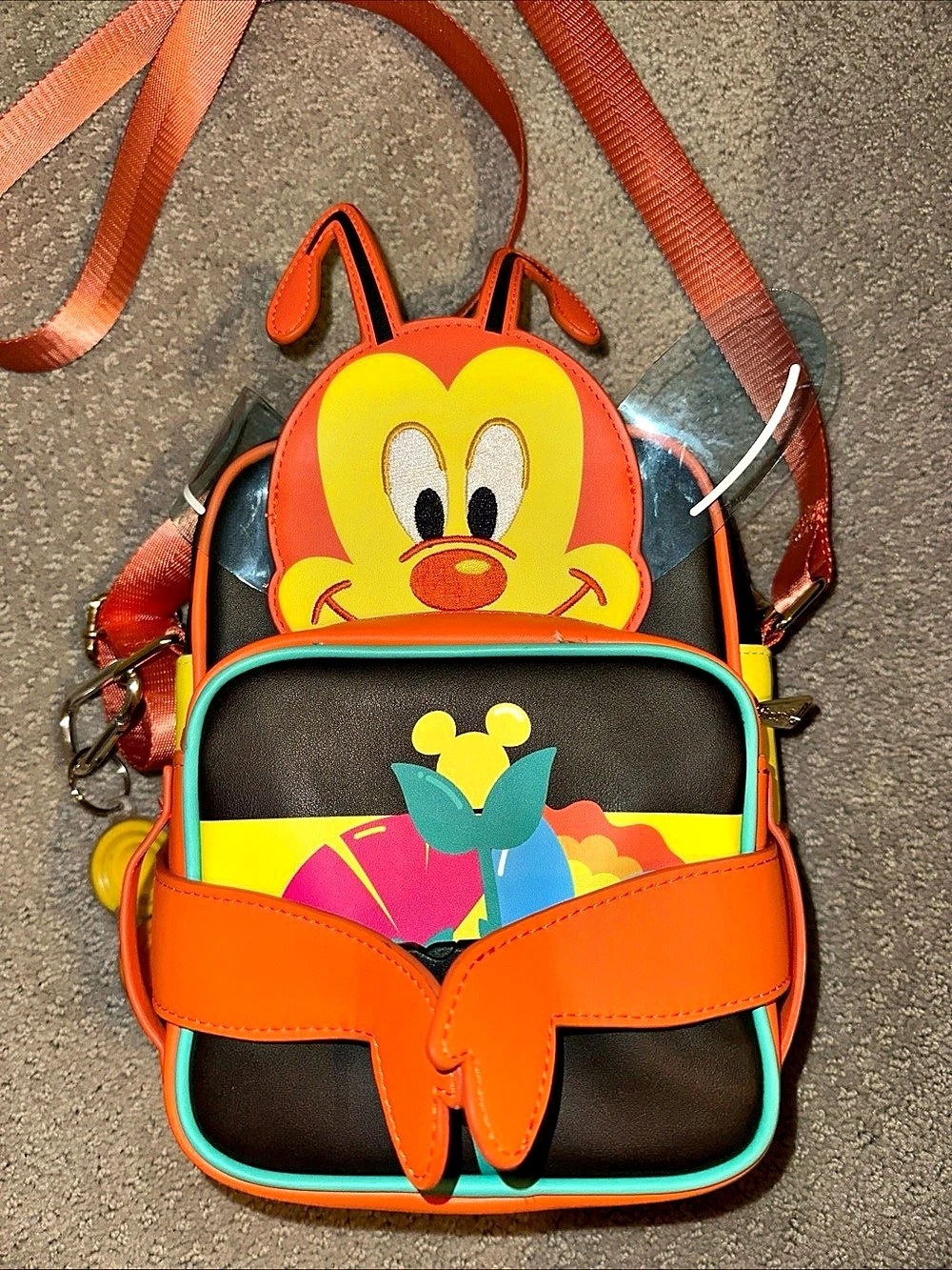 Mint! Disney Parks Loungefly Disney Spike The Bee Mini Backpack EPCOT 2026